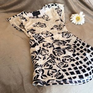 Black and White Anthropologie Dress